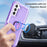 For Samsung Galaxy S23+ Hard PC+Silicone Phone Cover Rotatable Ring Holder Kickstand Cell Phone Case - Light Purple - 7