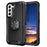 For Samsung Galaxy S23 Anti-scratch Rotatable Ring Holder Kickstand Phone Case PC Silicone Phone Cover - 1