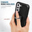 For Samsung Galaxy S23 Anti-scratch Rotatable Ring Holder Kickstand Phone Case PC Silicone Phone Cover - 2
