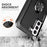 For Samsung Galaxy S23 Anti-scratch Rotatable Ring Holder Kickstand Phone Case PC Silicone Phone Cover - 4