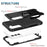 For Samsung Galaxy S23 Anti-scratch Rotatable Ring Holder Kickstand Phone Case PC Silicone Phone Cover - 5