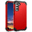 For Samsung Galaxy S23+ Drop Protection 3-In-1 Phone Shell PC+Silicone Phone Case Shockproof Mobile Phone Cover - Red - 1