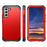 For Samsung Galaxy S23+ Drop Protection 3-In-1 Phone Shell PC+Silicone Phone Case Shockproof Mobile Phone Cover - Red - 7