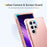 For Samsung Galaxy S23 Ultra Hard Plastic+Silicone Phone Case Shockproof Cell Phone Cover - Rose Gold - 4
