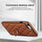 For iPhone SE (2020) / SE (2022) / 7 / 8 4.7 inch PU Leather + TPU Protective Cover Imprinted Rhombus Grid Pattern Rotation Ring Kickstand Phone Case - Brown - 7