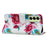 For Samsung Galaxy A14 5G / 4G PU Leather Phone Case Wallet Stand Pattern Printing Cover - Peacock Flower - 3