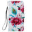 For Samsung Galaxy A14 5G / 4G PU Leather Phone Case Wallet Stand Pattern Printing Cover - Peacock Flower - 6