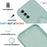 For Samsung Galaxy S23+ Protective Phone Case Ring Kickstand Liquid Silicone Phone Cover with Lanyard - Cyan - 2