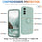 For Samsung Galaxy S23+ Protective Phone Case Ring Kickstand Liquid Silicone Phone Cover with Lanyard - Cyan - 4