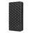 Wallet Phone Case for Google Pixel 7a , PU Leather Imprinted Rhombus Pattern Flip Folio Stand Phone Cover - Black - 7