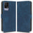 For TCL 405 T506D / 406 / 408 Phone Leather Case RFID Blocking Stand Wallet Cell Phone Cover - Blue - 1