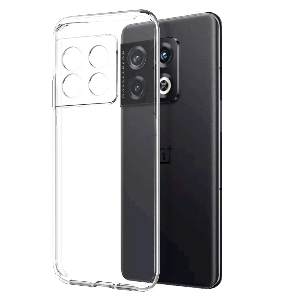 NORTHJO For OnePlus 10 Pro 5G Phone TPU Case Protective Cover + Tempered Glass Screen Protector - Transparent - 3