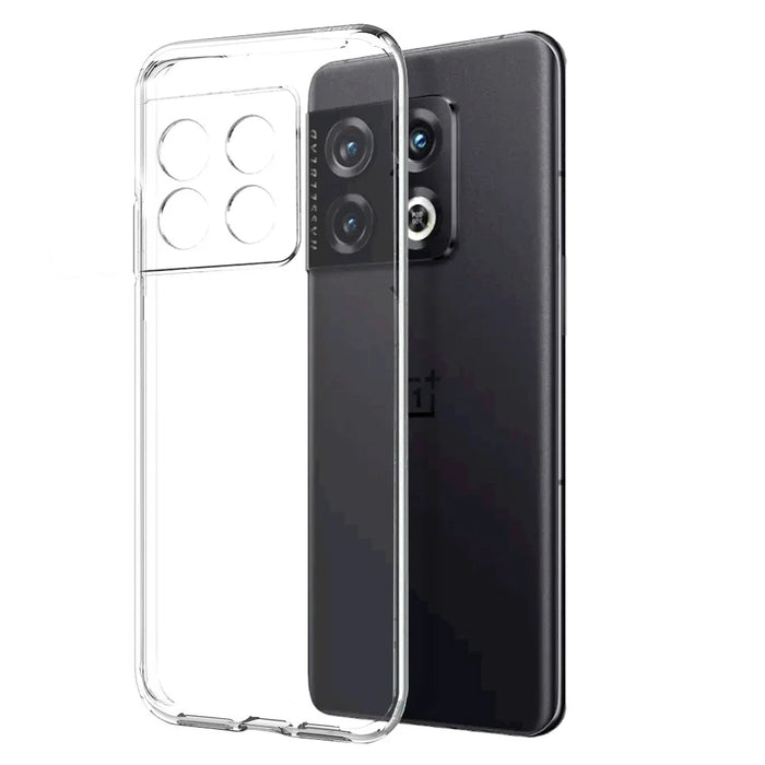 NORTHJO For OnePlus 10 Pro 5G Phone TPU Case Protective Cover + Tempered Glass Screen Protector - Transparent - 3
