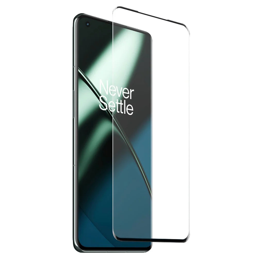 NORTHJO For OnePlus 11 5G Transparent Phone TPU Case + Anti-scratch Tempered Glass Screen Protector - Transparent - 2