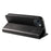 For iPhone 13 6.1 inch Leather Stand Phone Case Calf Texture Wallet Magnetic Cell Phone Cover - Black - 4