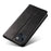 For iPhone 13 6.1 inch Leather Stand Phone Case Calf Texture Wallet Magnetic Cell Phone Cover - Black - 5