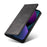 For iPhone 13 6.1 inch Leather Stand Phone Case Calf Texture Wallet Magnetic Cell Phone Cover - Black - 6