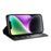 For iPhone 14 Plus Wallet Phone Cover Calf Texture Auto-absorbed Magnetic Leather Stand Phone Case - Black - 3