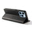 Flip Phone Case Wallet for iPhone 13 Pro Max 6.7 inch , Magnetic Leather Stand Calf Texture Cover - Black - 3