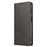 Flip Phone Case Wallet for iPhone 13 Pro Max 6.7 inch , Magnetic Leather Stand Calf Texture Cover - Black - 7