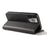 For iPhone 13 Pro 6.1 inch Cell Phone Case Wallet Magnetic Leather Stand Calf Texture Phone Cover - Black - 3