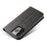 For iPhone 13 Pro 6.1 inch Cell Phone Case Wallet Magnetic Leather Stand Calf Texture Phone Cover - Black - 4