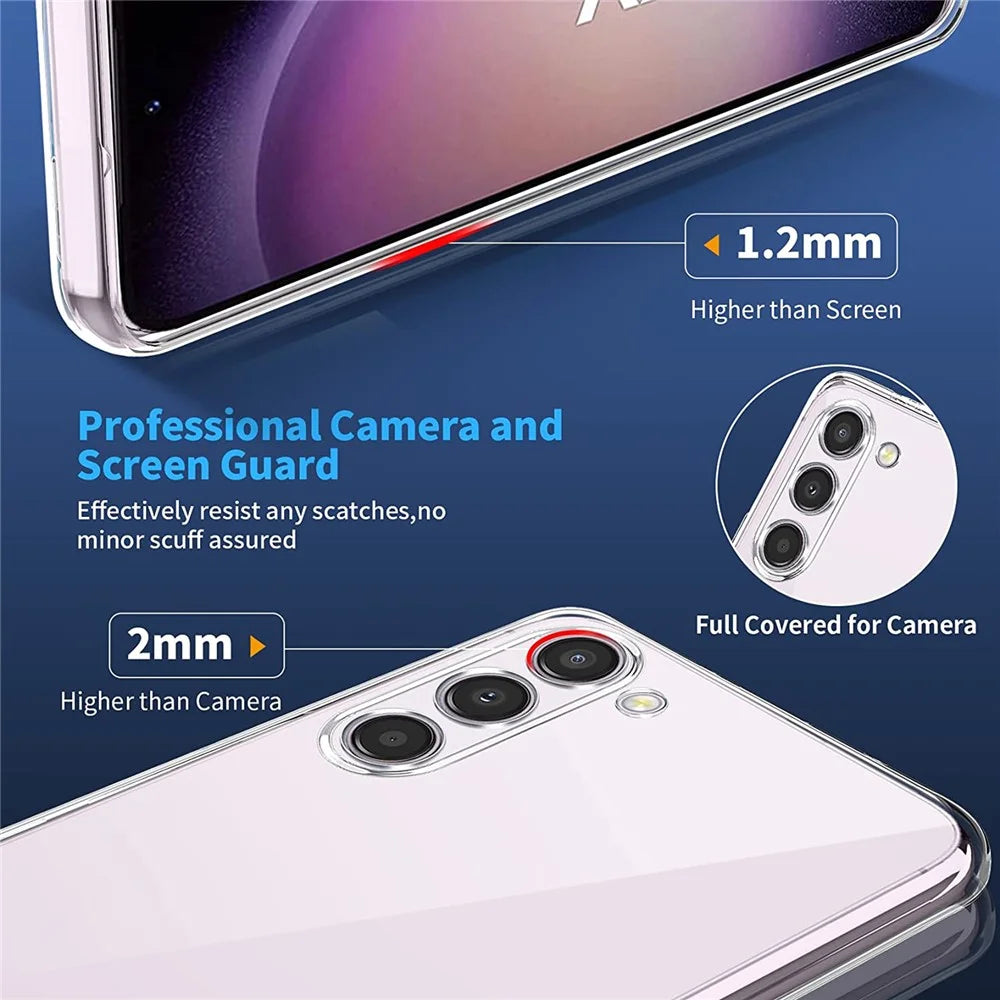 For Samsung Galaxy S23 Super Clear TPU Phone Case Anti-fingerprint Mobile Phone Shell Cover - 4