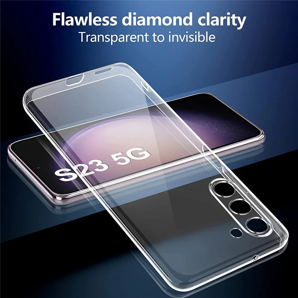 For Samsung Galaxy S23+ Drop Protection TPU Phone Case Anti-fingerprint Cell Phone Cover - 5