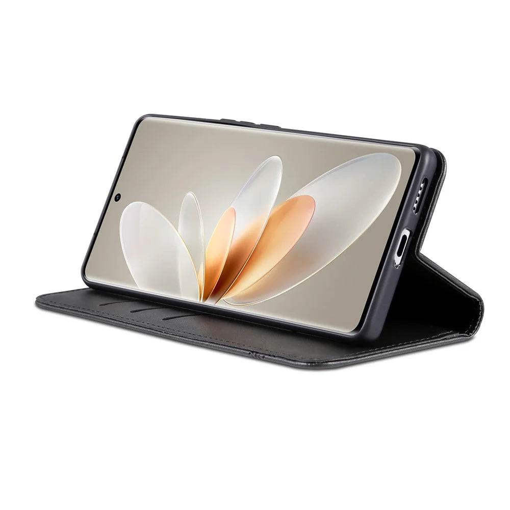 AZNS For vivo S16 / S16 Pro Phone Stand Case PU Leather Wallet Magnetic Phone Cover - Black - 2