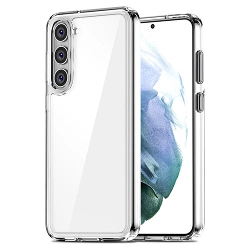 IPAKY Diamond Series for Samsung Galaxy S23 Phone Case High Transparency PC+TPU Anti-drop Back Cover - Transparent - 1