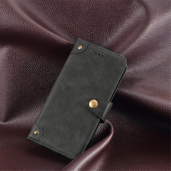 IDEWEI For OnePlus 11 5G Phone Flip Case Fine Texture TPU+PU Leather Wallet Phone Stand Cover - Black - 4