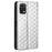 For Umidigi A13 Pro Cell Phone Case Imprinted Rhombus Pattern PU Leather Wallet Anti-Dust Stand Cover - Silver - 7