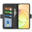 For Realme 10 4G Cell Phone Stand Case Calf Texture PU Leather Wallet Phone Cover - Black - 2