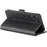 For Realme 10 4G Cell Phone Stand Case Calf Texture PU Leather Wallet Phone Cover - Black - 4