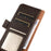 KHAZNEH For Sony Xperia 10 V Stand Wallet Phone Case RFID Blocking Genuine Cow Leather Phone Cover - Brown - 6