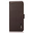 KHAZNEH For Sony Xperia 10 V Stand Wallet Phone Case RFID Blocking Genuine Cow Leather Phone Cover - Brown - 7