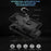 For Samsung Galaxy A54 5G Shockproof Phone Case Military Grade Phone Back Cover with Ring Kickstand - Black - 7