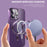 Phone Case For iPhone 14 Pro Max Compatible with MagSafe CD Texture TPU + PC Phone Cover - Purple - 2