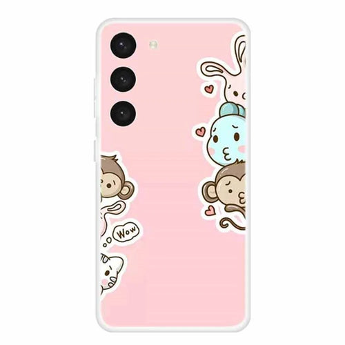 TPU Phone Case for Samsung Galaxy S23 Pattern Printing Slim Soft Shockproof Cover - Wow - 1