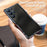 LUPHIE for Samsung Galaxy S23 Ultra Metal Frame Phone Back Cover Protective Cell Phone Case - Black - 4