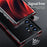 LUPHIE for Samsung Galaxy S23 Ultra Metal Frame Phone Back Cover Protective Cell Phone Case - Black - 6