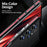 LUPHIE for Samsung Galaxy S23 Ultra Metal Frame Phone Back Cover Protective Cell Phone Case - Black - 7