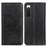 Split Leather Phone Stand Case for Sony Xperia 10 V Shockproof Phone Wallet Cover - Black - 1