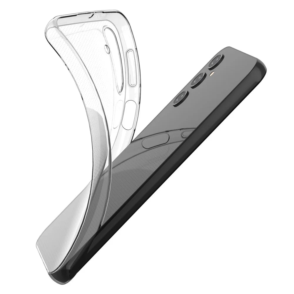 Phone Case for Samsung Galaxy A24 4G (162.1 x 77.6 x 8.3mm) Crystal Clear Soft TPU Mobile Phone Cover - 2
