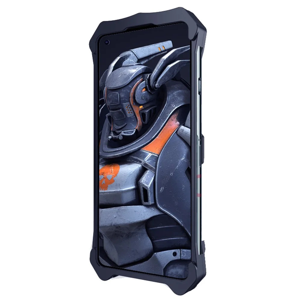 For OnePlus 11 5G Heavy Duty Armor Metal Phone Case Rugged Shockproof Mobile Phone Cover - Black - 3