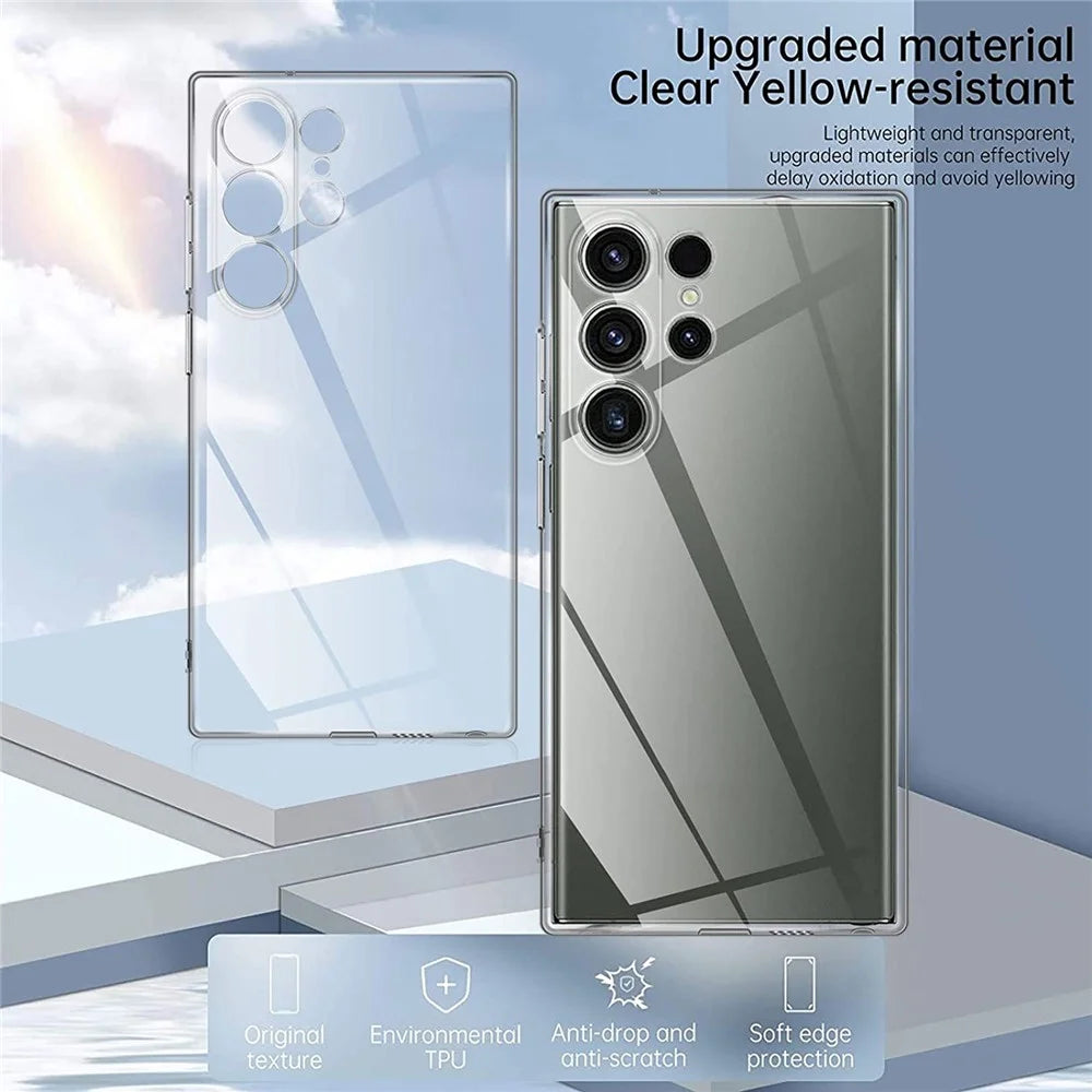 For Samsung Galaxy S23 Ultra Shockproof TPU Cell Phone Case Anti-fingerprint Protective Phone Cover - 4