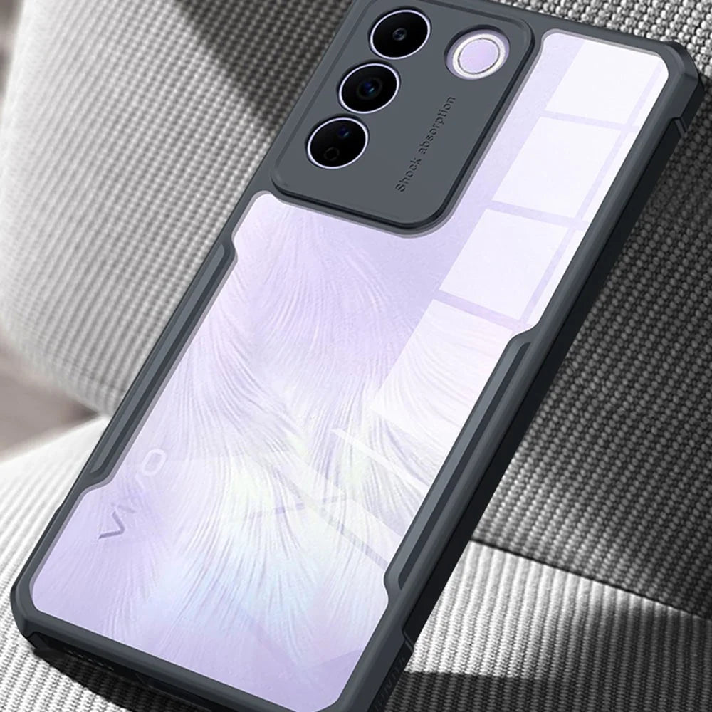 XUNDD For vivo S16e 5G / V27e 5G Mobile Phone Case Acrylic+TPU Transparent Anti-scratch Phone Cover - 5