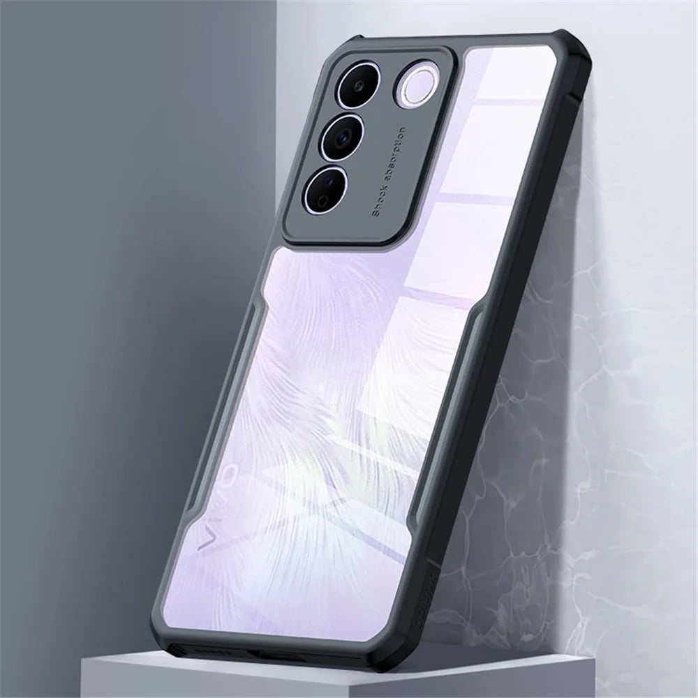 XUNDD For vivo S16e 5G / V27e 5G Mobile Phone Case Acrylic+TPU Transparent Anti-scratch Phone Cover - 6