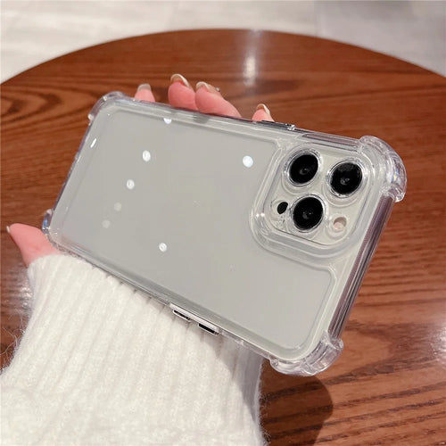 Mobile Phone Cover for iPhone 14 Pro Anti-drop Four Corners Protection Phone Case - Transparent - 1