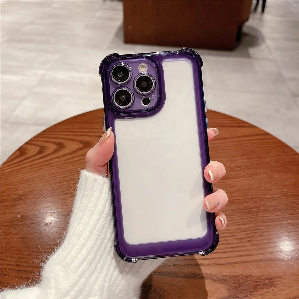 Mobile Phone Cover for iPhone 14 Pro Anti-drop Four Corners Protection Phone Case - Transparent - 2